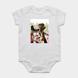 Stanley Kubrick Collage Portrait Baby Bodysuit